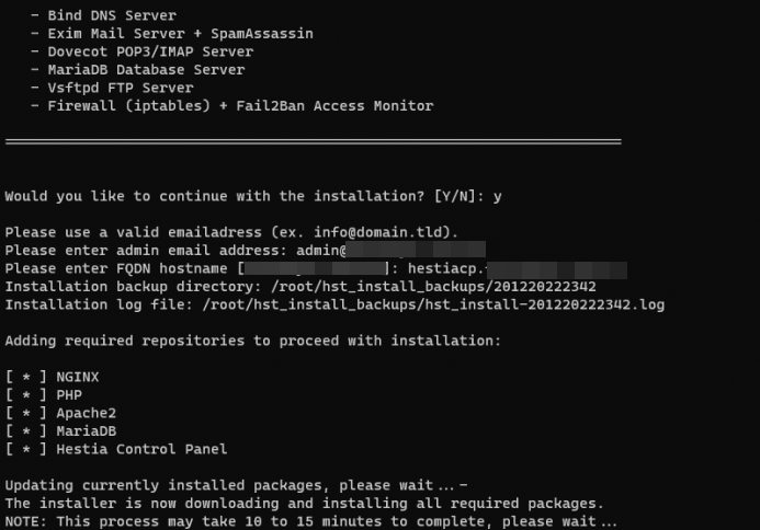 Как установить HestiaCP на Linux сервере