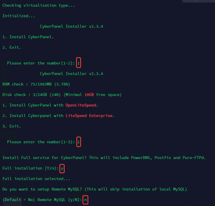 Как установить CyberPanel на Linux Ubuntu сервере