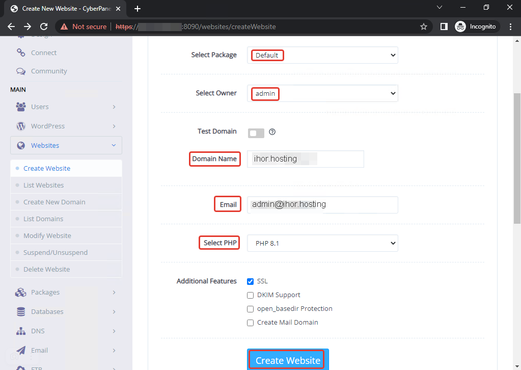 Как установить CyberPanel на Linux Ubuntu сервере